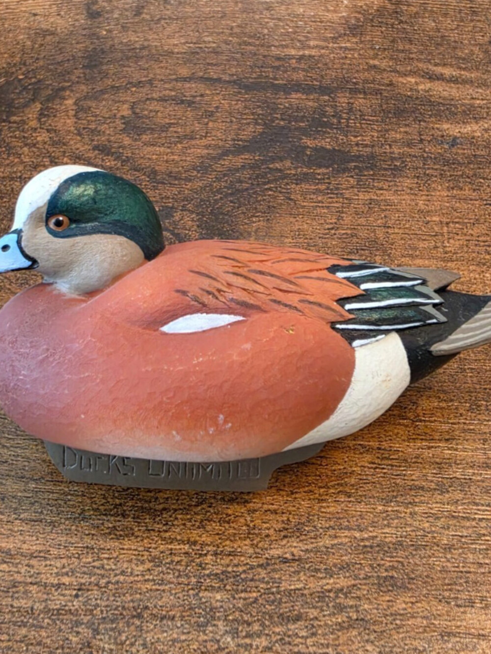 Jett Brunet Miniature Decoys American Wigeon 2008 Ducks Unlimited Excellent